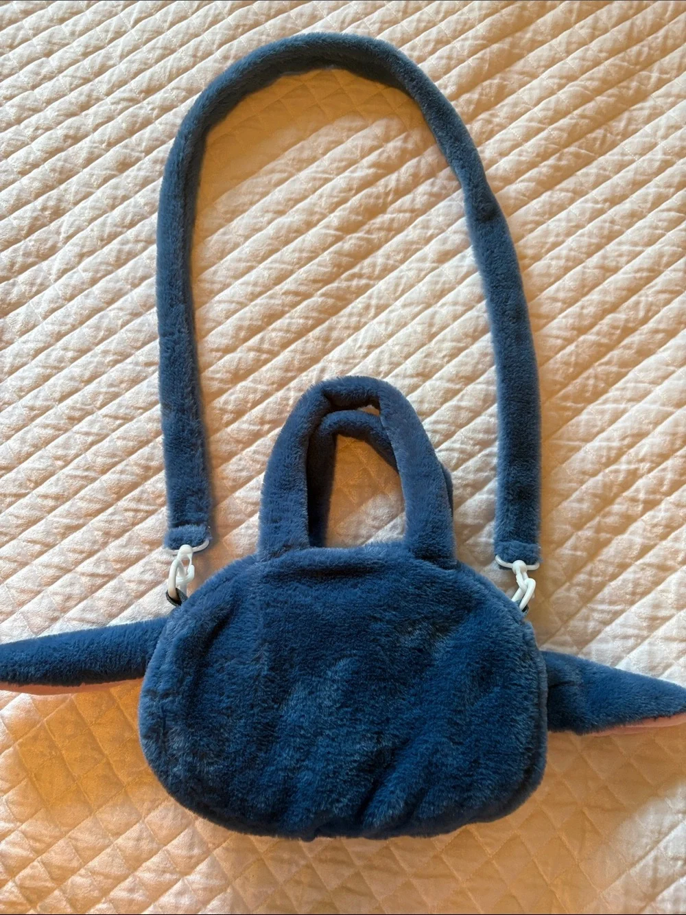 Stitch Plush Crossbody Bag with dettachable strap